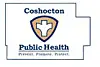 Coshocton Public Health logo with a shield and cross.