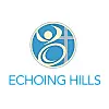 Echoing Hills logo with a figure and cross design.