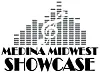 Logo of Medina Midwest Showcase with musical notes.