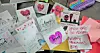 Handmade Valentine's Day cards with colorful designs and messages.