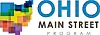 Ohio Main Street Program logo with colorful shapes.