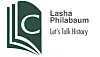 Logo of Lasha Philabaum with the tagline.