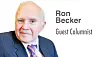 Ron Becker, guest columnist, in a professional setting.