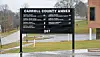 Directional sign at Carroll County Annex showing various services.