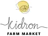 Kidron Farm Market logo with a lemon illustration.