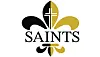 New Orleans Saints logo with a fleur-de-lis design.
