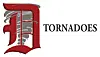 Logo of the Tornadoes featuring a stylized 'D' and tornado graphic.