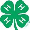 Green 4-H clover logo with four H's