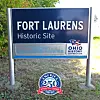 Sign for Fort Laurens historic site in Ohio.
