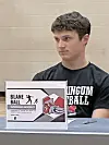 Student athlete at signing event for Blane Ball.