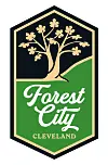 Forest City Cleveland logo with a tree design.