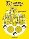 Cleveland International Film Festival poster with yellow background and city skyline.