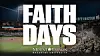 Promotional graphic for Faith Days event at Huntington Park.