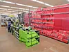 Interior of a hardware store with tool displays.