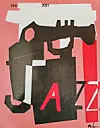 Abstract jazz artwork with bold shapes and colors.