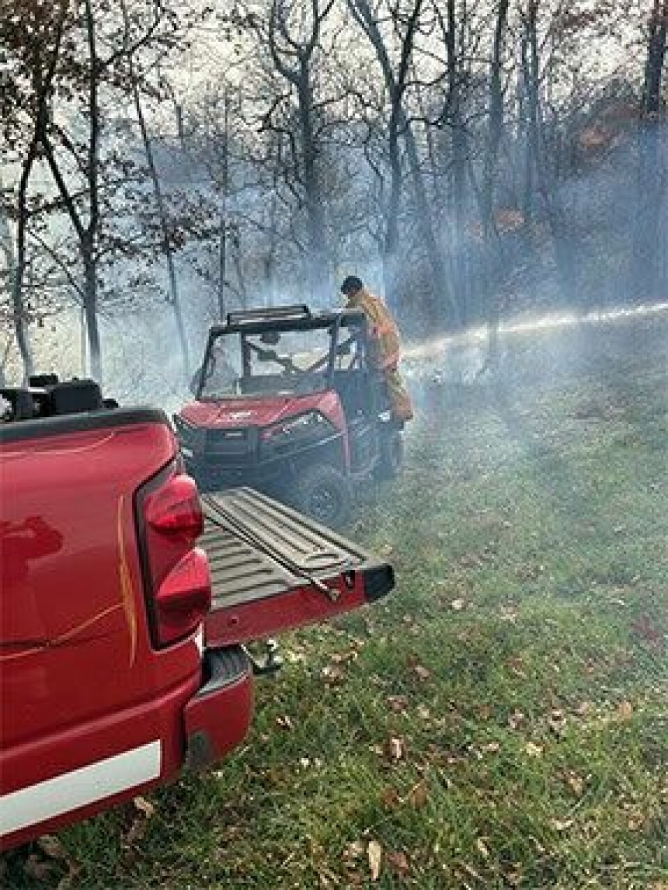 East Twp. forest fire burns about six acres