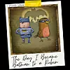 Cartoon of Batman and Robin reimagined as birds on a poster with handwritten title text.