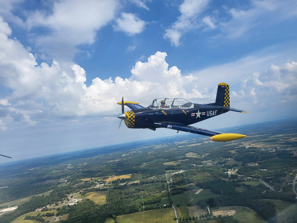 CCM Connie JenkinsPhoto taken from the cockpit of pilot 'Corndog' in his T-34.