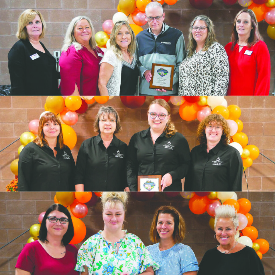 Carroll County Chamber of Commerce awards were given to Consumer's National Bank for Large Business Award, The Carroll County Coffee Company for Small Business Award and Pieces With Purpose for the Warrior Spirit Award.