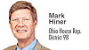 Portrait of Mark Hiner with text identifying him as Ohio House Rep. District 98.