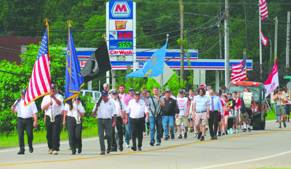 CCM/Thomas ClapperA color guard composed of members of American Legion Post #375 led the Malvern Memorial Day parade as it made its way along SR 183 to Bethlehem Cemetery.