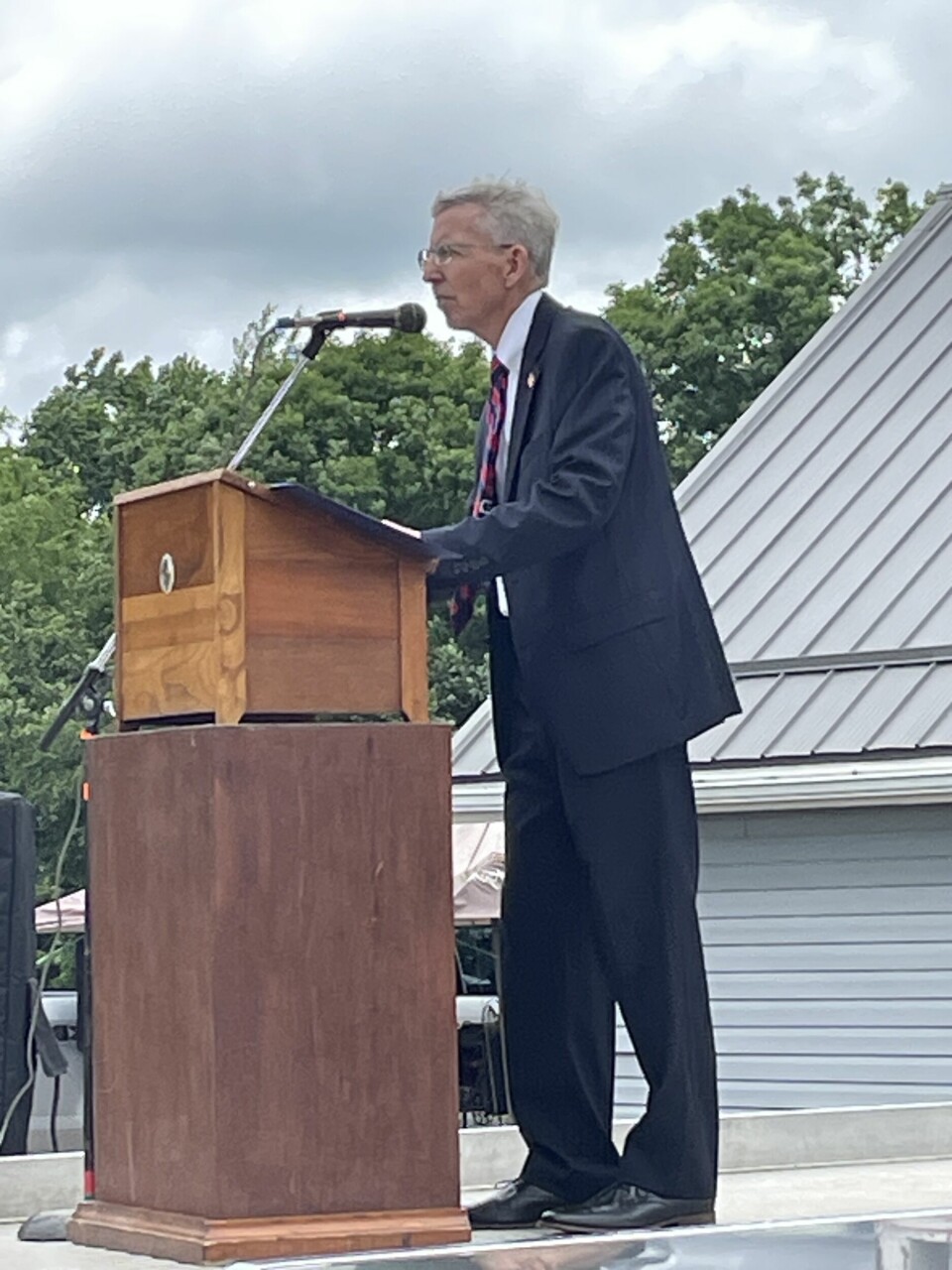 Carroll County Probate and Juvenile Judge provided the Memorial Day address at Carrollton.