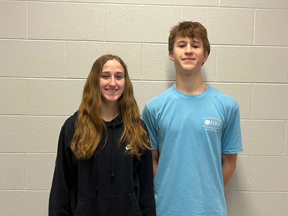 Hillari Baker (left) and Andrew Lane.