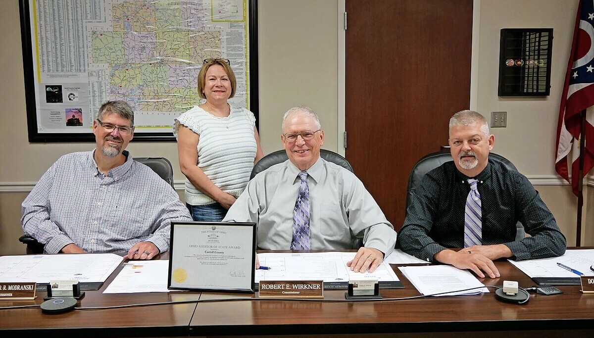 Carroll County earns Auditor of State Award Carroll County earns Auditor of State Award