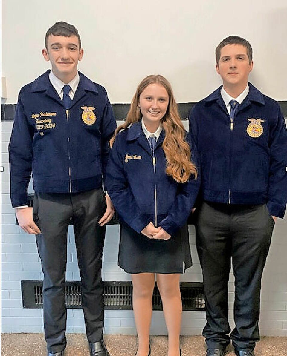 Carrollton FFA members do well in district competition