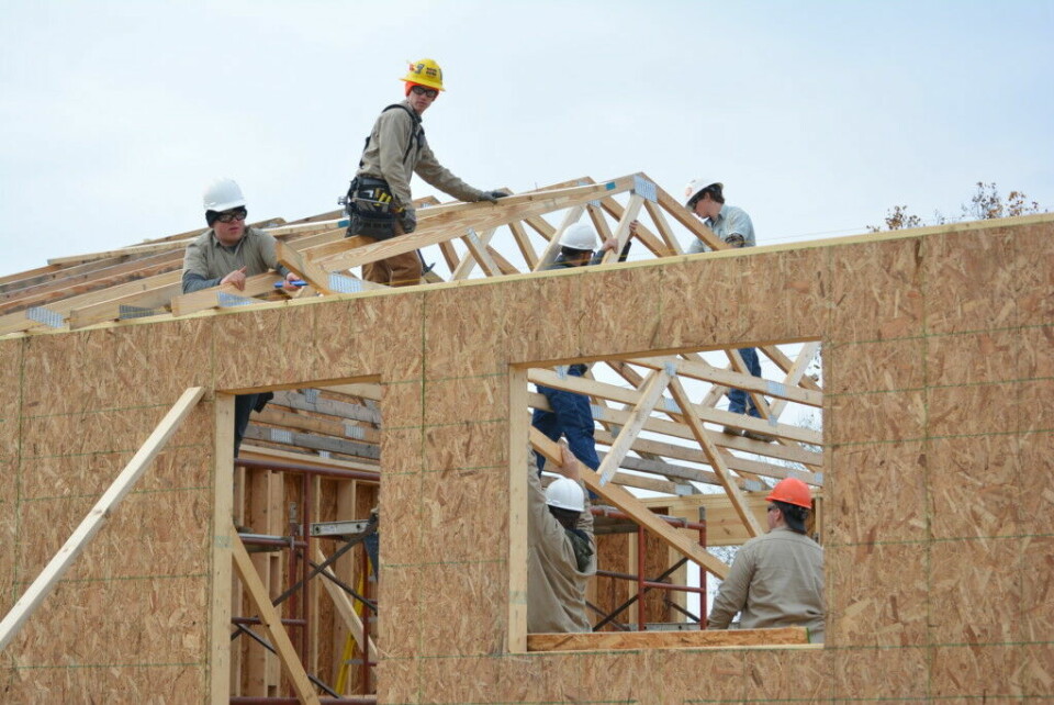 Career center students get hands-on experience at Habitat house