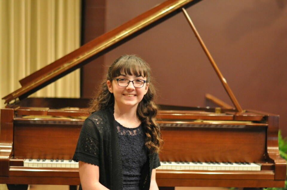 Piano competition winners announced Julia Grimmett won the junior division of the Edward E. Montgomery Jr. Piano Competition held Sunday evening, April 2 at the Triple Locks Theater in Roscoe Village. Mark Fortune | Beacon