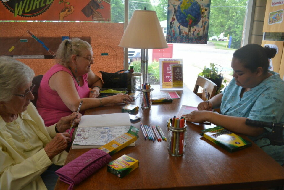 Coloring is good for the soul Adults gathered at the West Lafayette Library to color during their event, Keep Calm and Color On, on Thursday, June 8 from 5 – 7 p.m. Beth Scott | Beacon