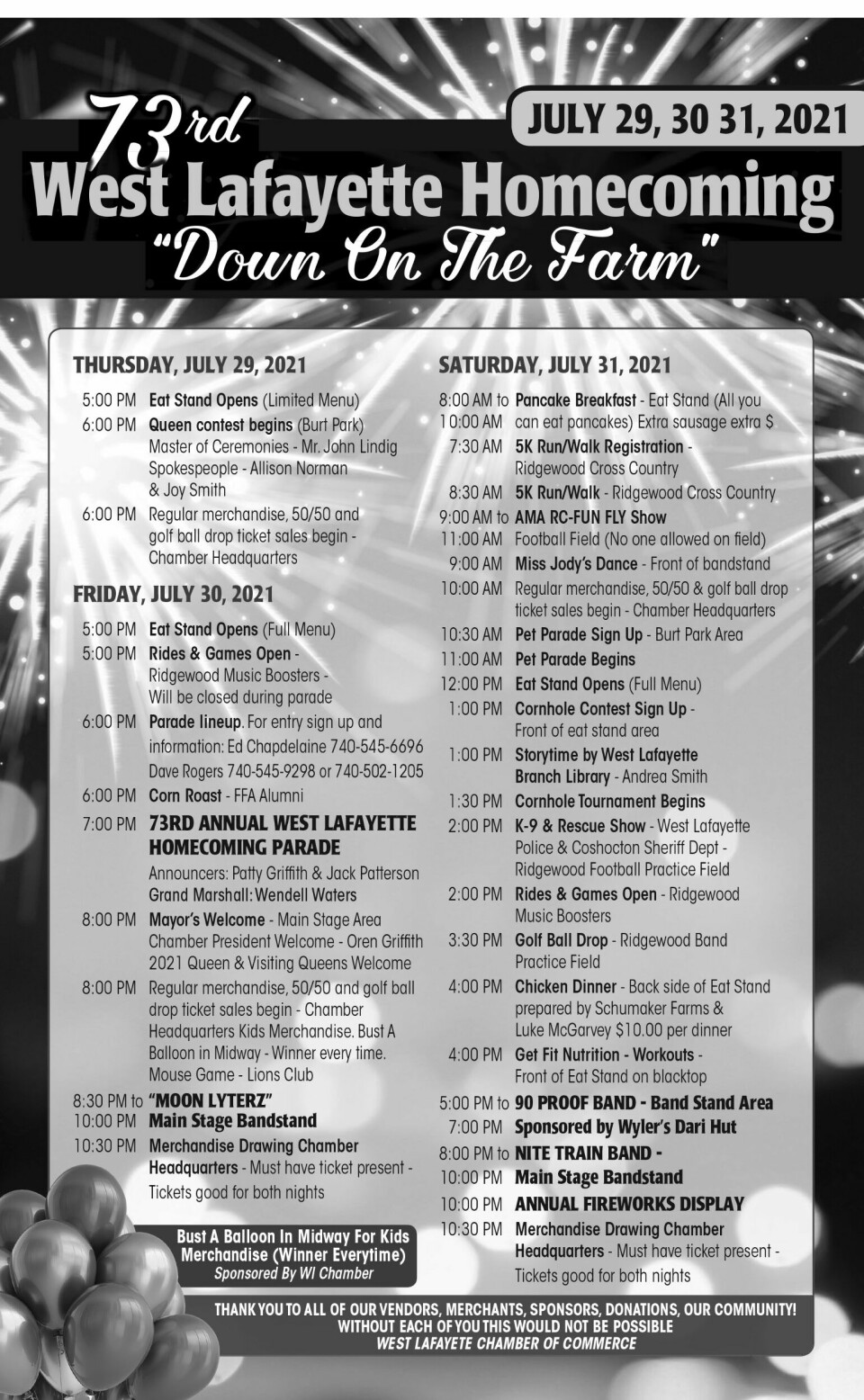73rd Annual West Lafayette Homecoming will be packed full of fun