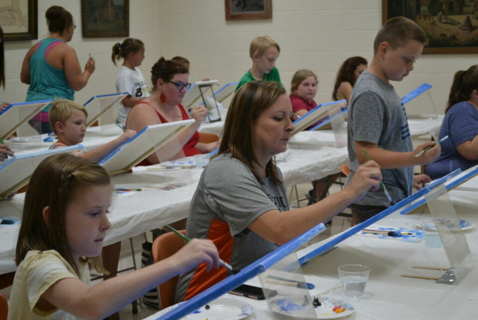 Family paint night fun for all