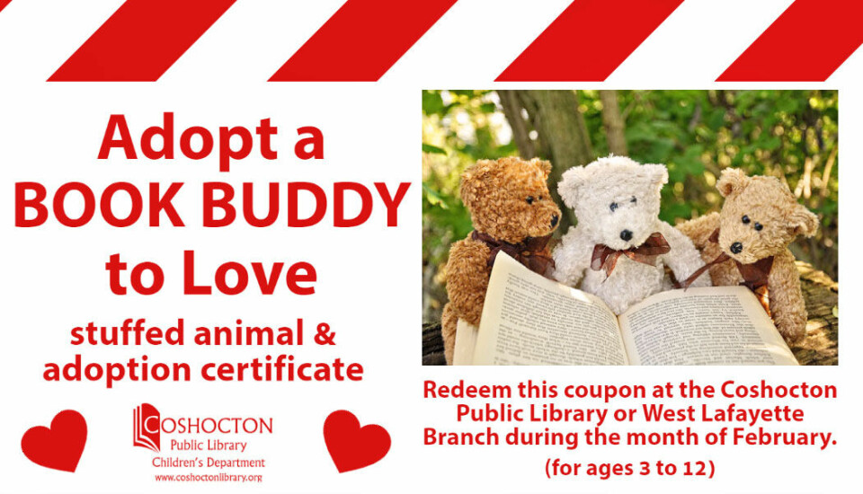 Children invited to adopt a book buddy at the library
