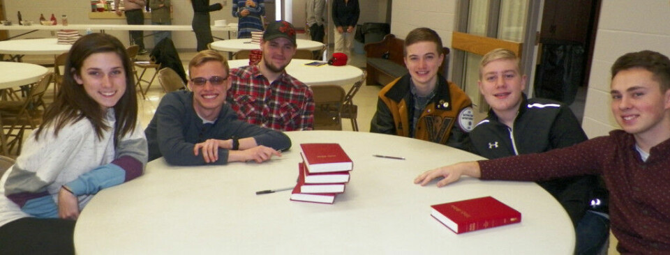 Roscoe UMC holds youth worship event A group of friends wait for the youth rally to begin at Roscoe UMC on March 19. Jen Jones | Beacon