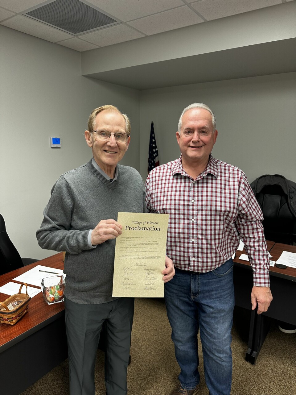 Warsaw Mayor Ron Davis retires
