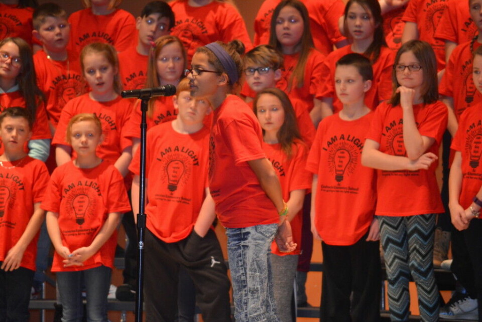 CES students are reminded to be a light Brynn Stillion was one of several students who had speaking parts in the fifth and sixth graders production of “December Nights, December Lights.” The students presented the show for the entire school on Dec. 20. Josie Sellers | Beacon