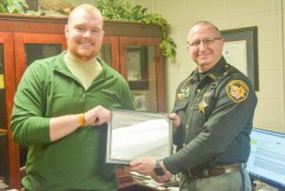 Lt. Udischas receives Patriot Award