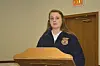 Katie Hardesty recited the FFA Creed at the National Ag Day Luncheon held March 21 at Canal Lewisville United Methodist Church. Josie Sellers | Beacon