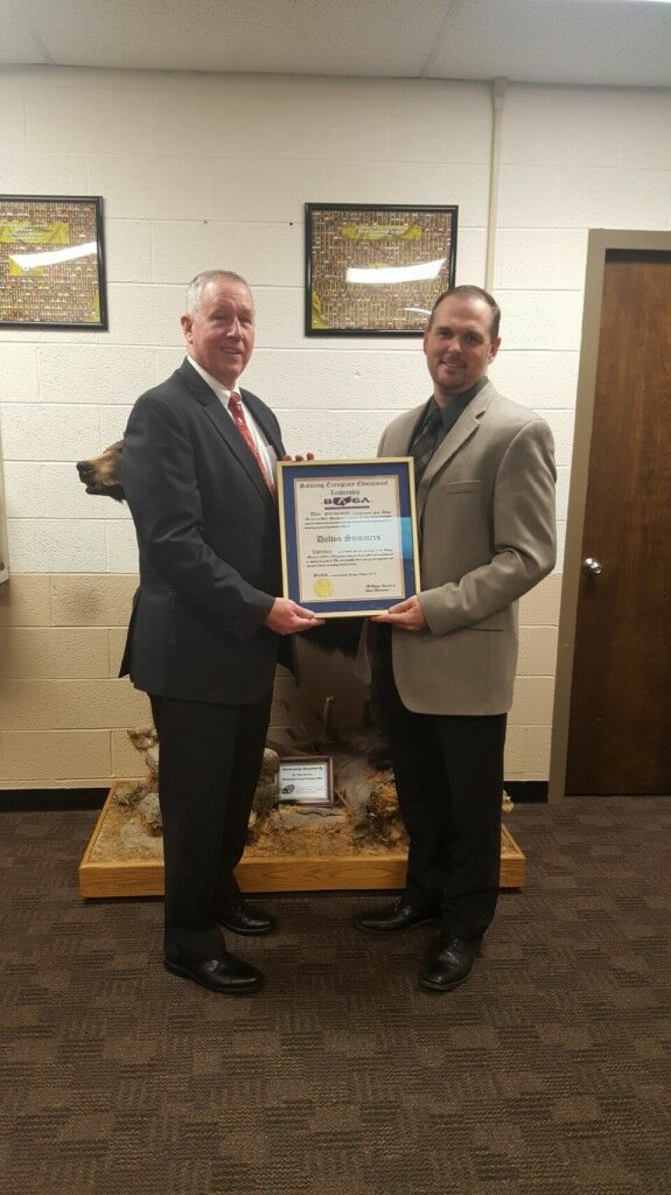 Summers honored with Exemplary Leadership Award