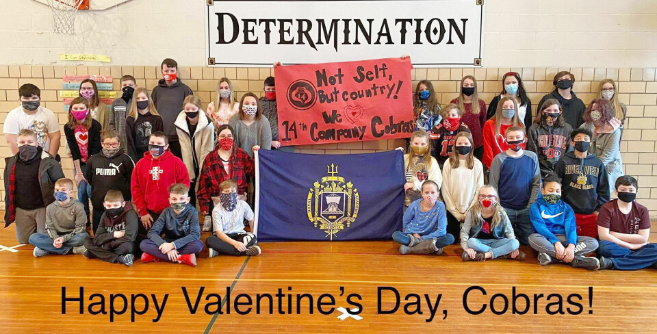 Sixth-graders write letters to midshipmen