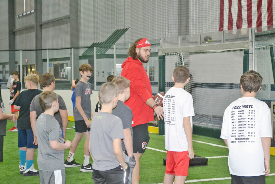 OSU players coach Future Stars Football Camp