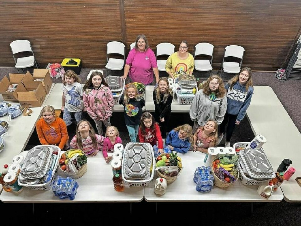 Thanks to the members of Girl Scouts of America Troop 777 of Killbuck, five local families had a bountiful basket of blessings this Thanksgiving. The troop celebrated its 10th anniversary of the basket project. Troop 777 celebrates 10th year of program of giving to others