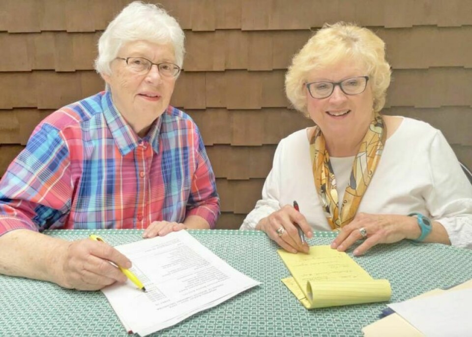 Mimi Lewellen, left, and Pat Miles, co-chairwomen of the Friends of the Wooster Symphony Orchestra, begin planning the upcoming season of meetings as they gear up for the organization’s 2023-24 concert season. The group recently changed its name from the Women’s Committee for the Wooster Symphony Orchestra to become more inclusive to all. WSO Women’s Committee now known as Friends