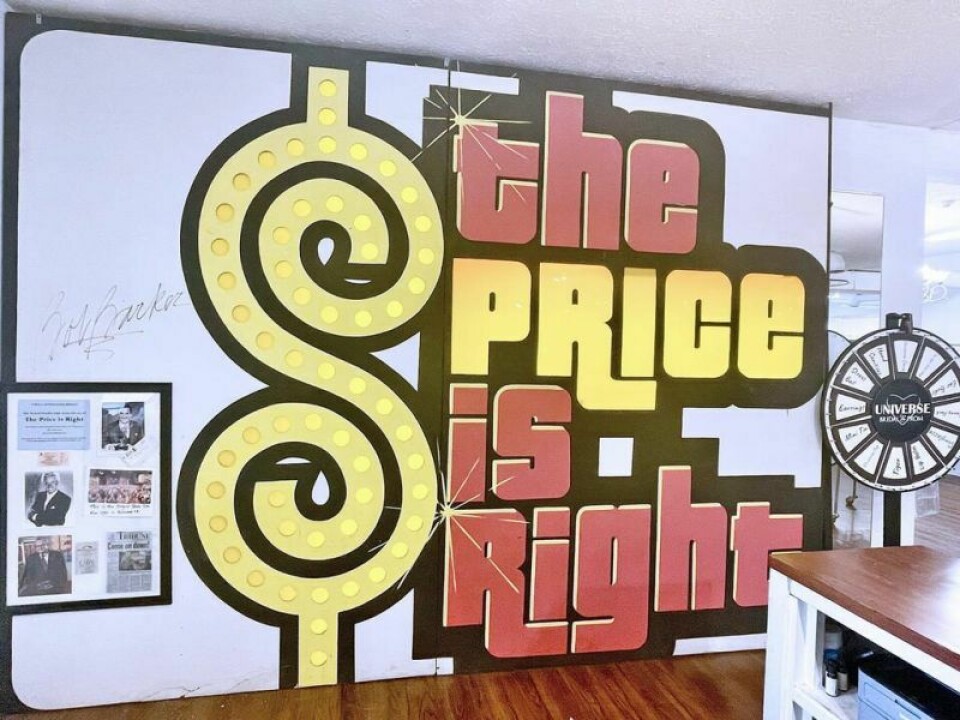 For 35 years the symbol of the popular television game show, “The Price Is Right,” was not only Bob Barker, but also the huge, lighted Price Is Right sign that graced the background of the stage. Barker’s memory lives on at Universe Bridal & Prom