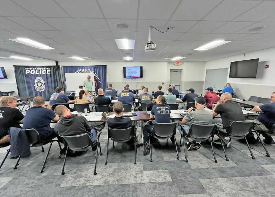 A group of first responders from throughout Ohio attended an Incident Command System training session hosted by the Wayne County Emergency Management Agency. First responders prepare for worst-case scenario with ICS