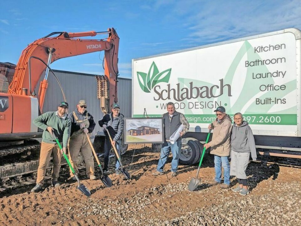 Schlabach Wood Design, a family-owned custom cabinetry firm based in Baltic, recently broke ground on the next phase of expansion for its campus. Schlabach Wood Design holds groundbreaking ceremony