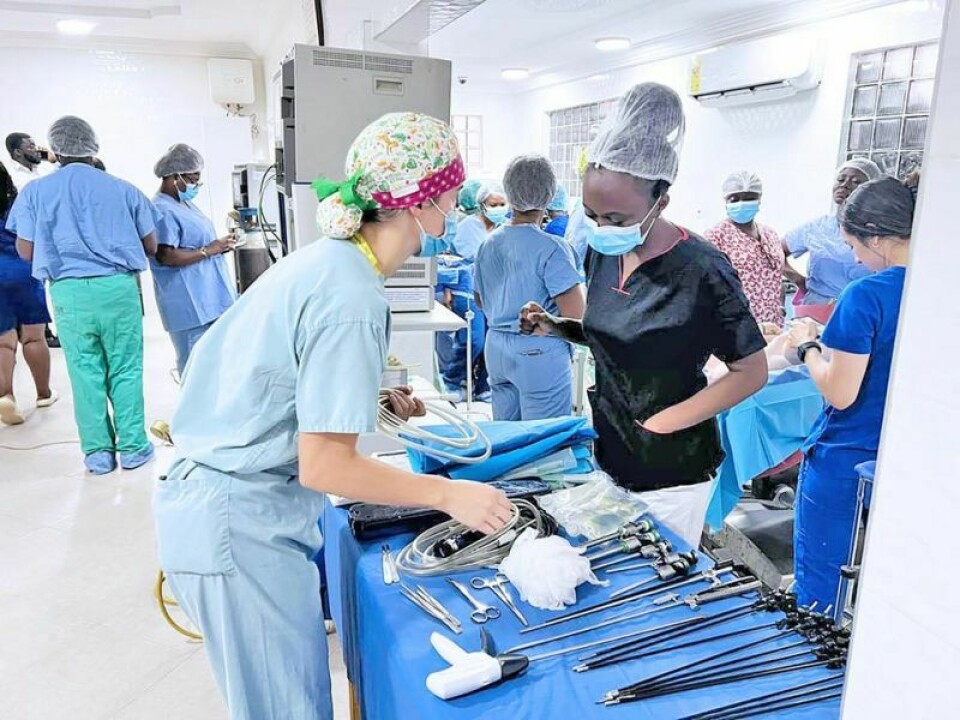 The most exciting development this year at Obaatan Pa Hospital in Accra, Ghana was the introduction of minimally invasive laparoscopic surgeries. Dr. Amelia Laing said this addition was possible due to generous Wayne County donors. Local doctors build hospital, provide care in Ghana