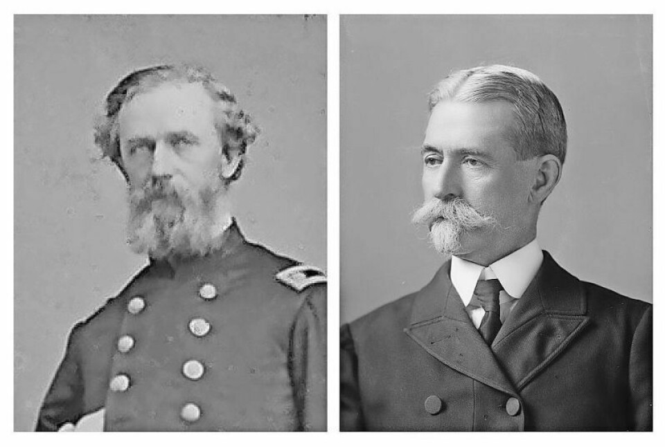 Dr. James D. Robison, left, was a surgeon for the 16th Ohio Volunteer Infantry during the Civil War. He saved the life of Confederate soldier James E. Hanger, right, who lived to help millions of amputees like himself. Chance battlefield meeting ends up impacting many